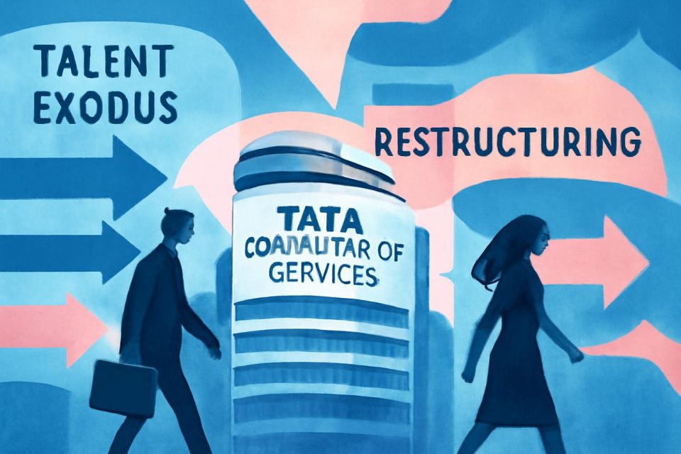 TCS Faces Senior Talent Exodus Amid Layoffs and Restructuring