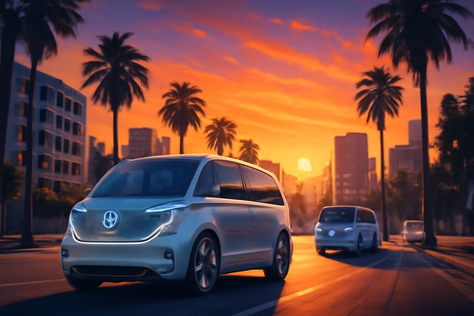 Volkswagen and Uber Test Self-Driving Microbuses in Los Angeles