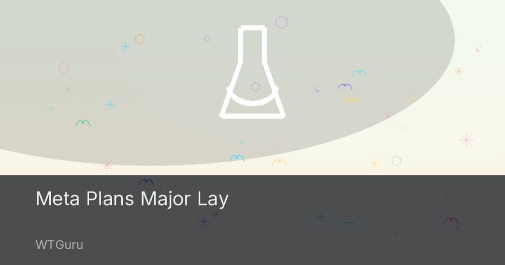 Meta Plans Major Layoffs Starting May 20, Additional Cuts Expected in 2026