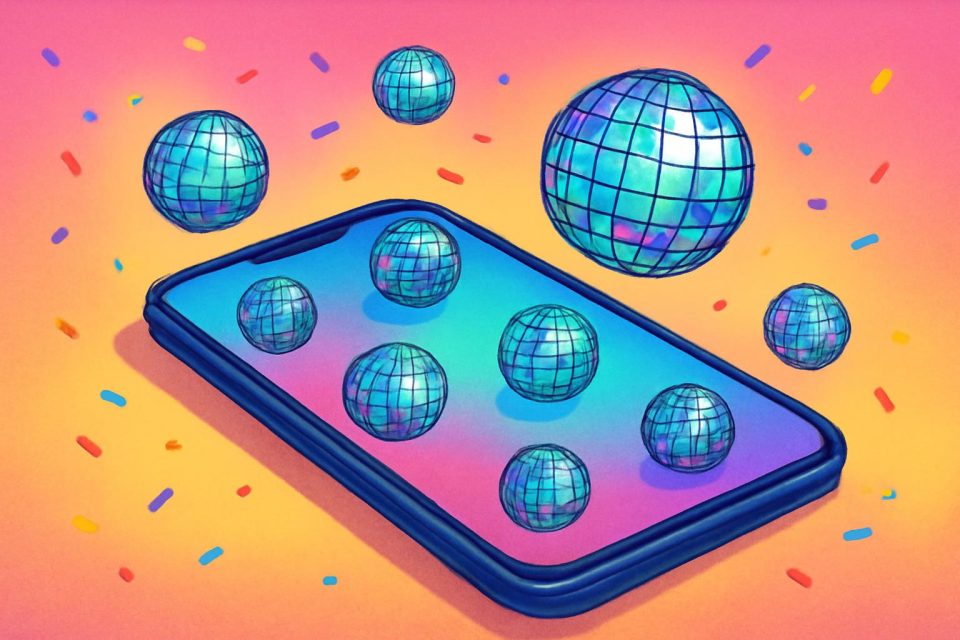 Google Embraces Kitsch with New Disco Ball Icons for Pixel