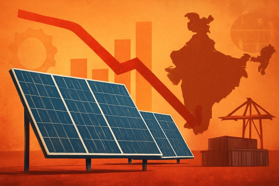 India's Solar Module Exports Plummet Amidst US Tariffs
